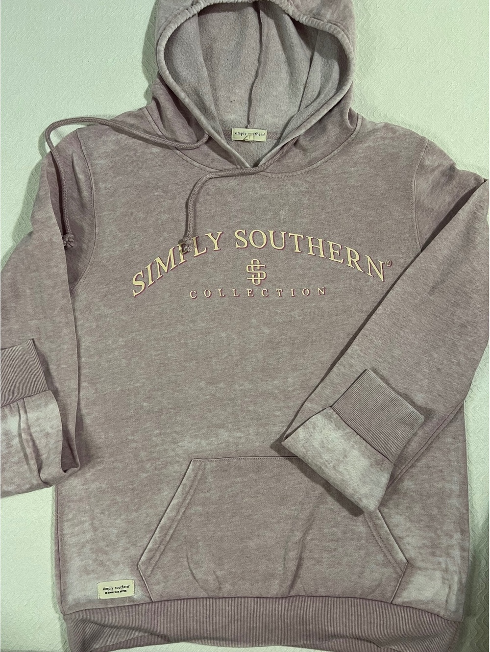 Simply Southern Mauve Hoodie Sweatshirt Small